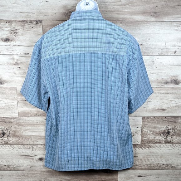 Pineapple Connection* Men's Short Sleeve Button Down Straight Hem Shirt~ Large - Picture 2 of 9